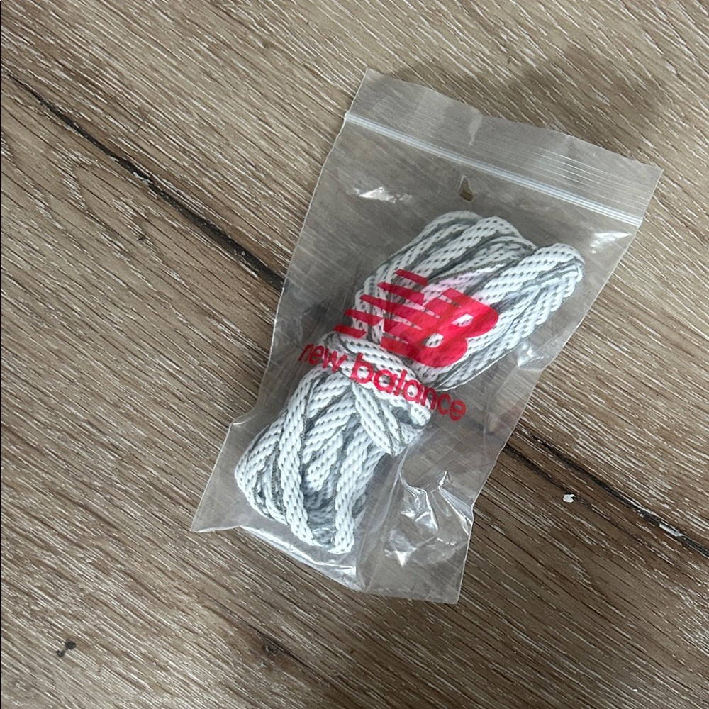 New Balance Red and White Shoelaces